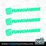 x3 Pegatinas Instagram PERSONALIZADAS - HARDEST