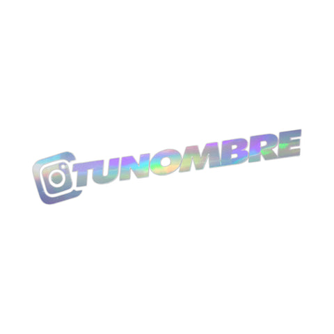 Pegatina Holográfica Instagram PERSONALIZADA - HARDEST